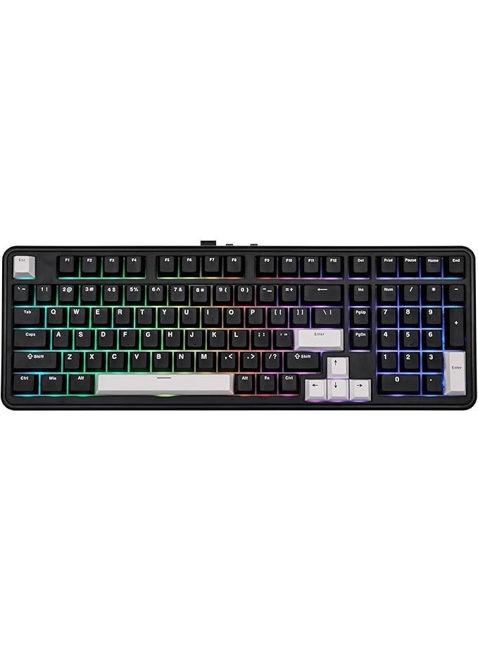 EPOMAKER TH99 Wireless Mechanical Keyboard with Lubed Silent Switch, Quiet Gaming Keyboard, 8000mAh,Creamy Gasket,RGB Backlit,Numpad,PBT Keycap,Hot Swappable,for Gamers/Office (Black) - Image 1